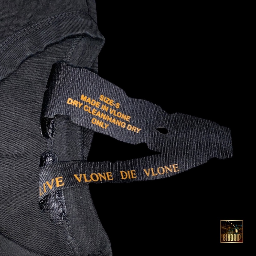 Vlone Pink Friends Tee Black (S) Authentic With Certilogo Tags - Picture 4 of 6